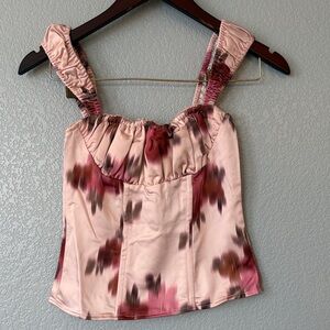 WeWoreWhat Pink Floral Blouse